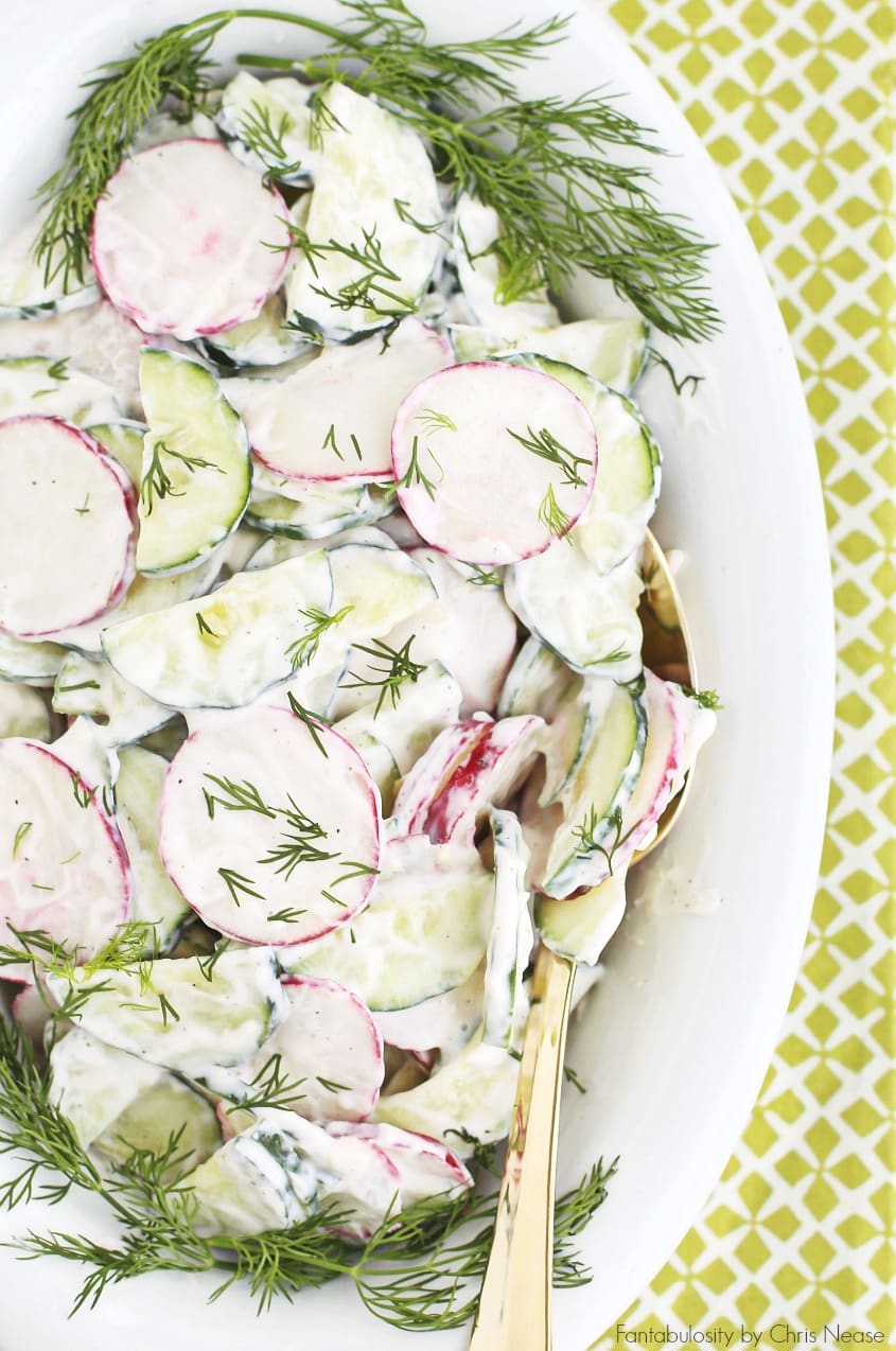 Make this creamy crunchy cucumber salad recipe for all your summer parties.