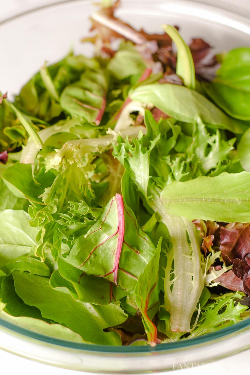 Mixed Greens for an apple salad - Perfect for fall apples