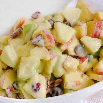 Apple Salad - Creamy yogurt, pudding dressing