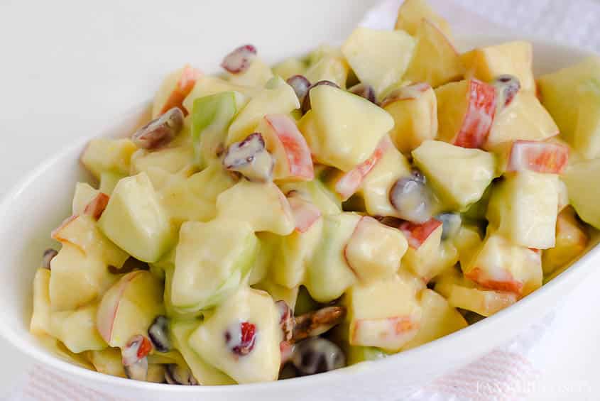 Apple Salad - Creamy yogurt, pudding dressing