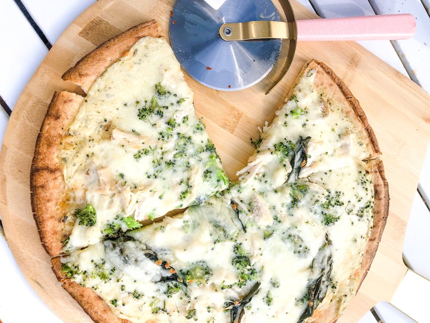 Hidden Veggie Alfredo Pizza - Easy Dinner Recipe Ideas