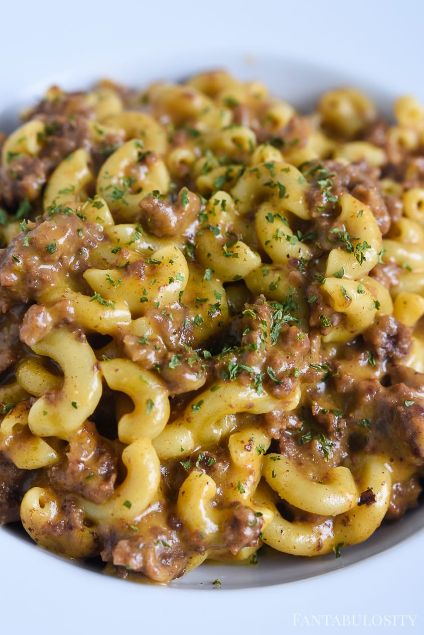 The BEST Cheeseburger Macaroni in the Instant Pot