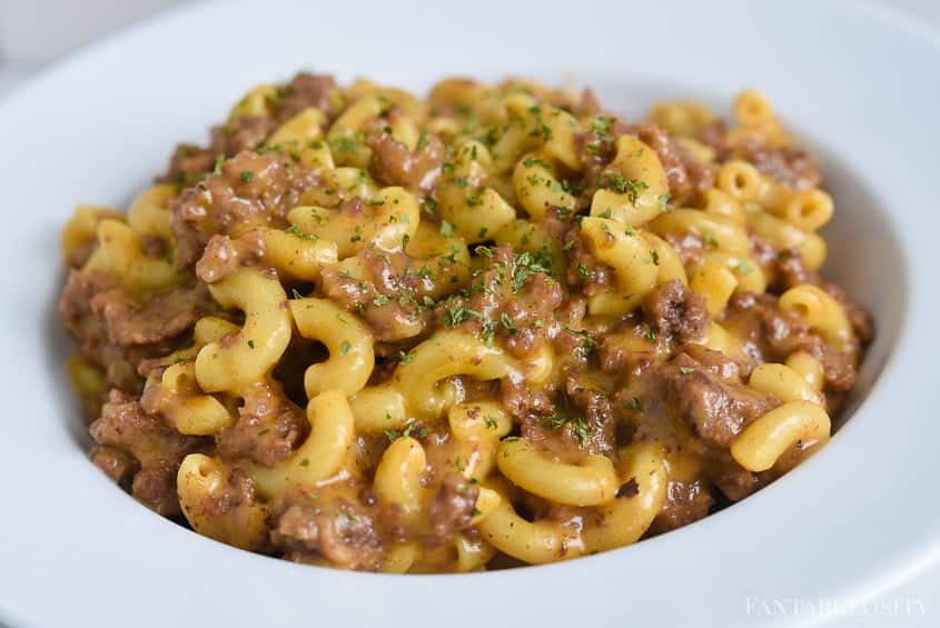 beef mac and cheese instant pot