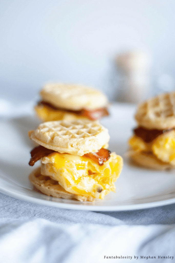 Mini Waffle Breakfast Sandwiches
