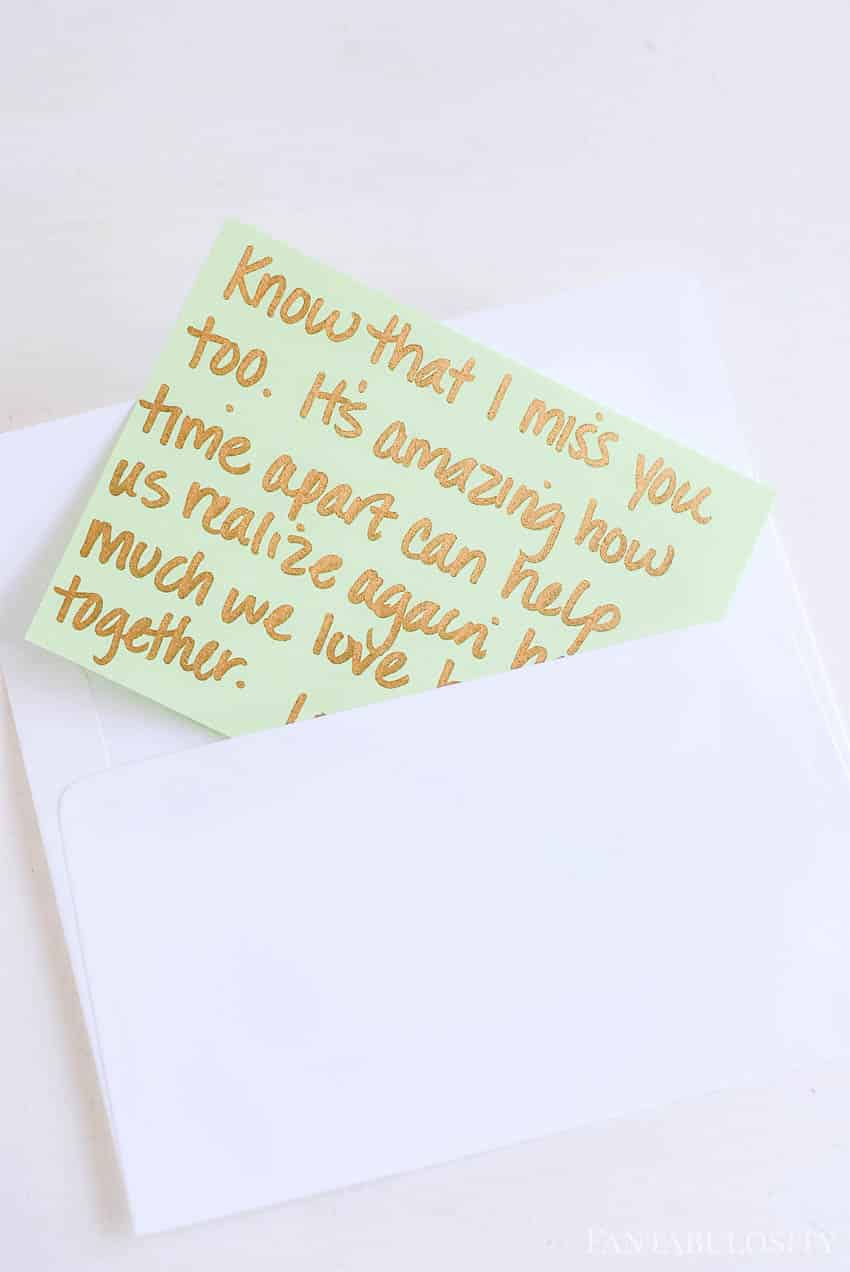 Cute letter best sale ideas for him