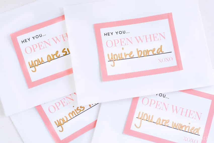 cute letter ideas for him