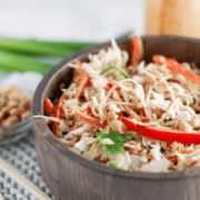 Thai Salad with Noodles and Cabbage is packed full of flavor and texture.