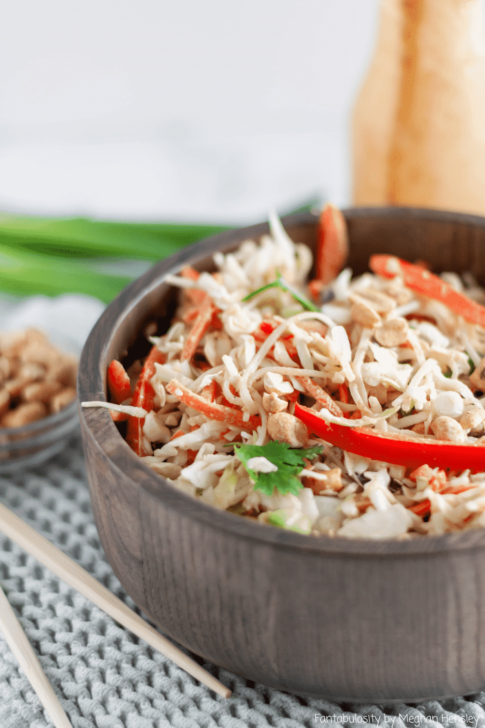 Thai Salad with Noodles and Cabbage is packed full of flavor and texture.