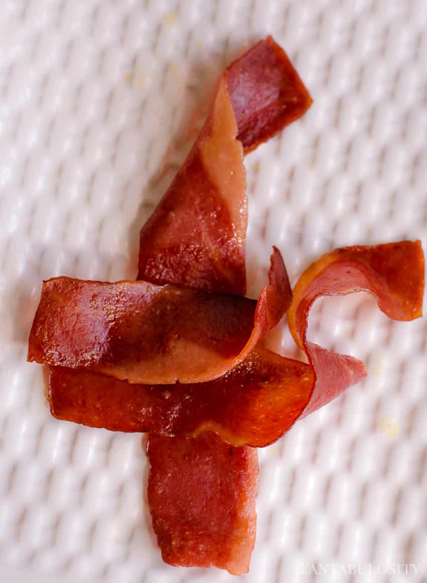 Crispy turkey bacon