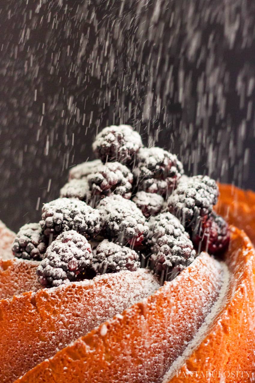 sprinkle powdered sugar on your pound cake if you prefer!