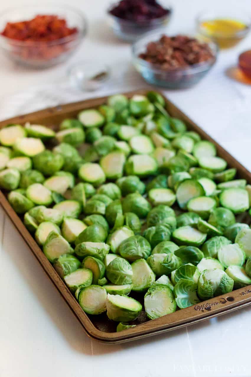 Roasted Brussel Sprouts baked in the oven