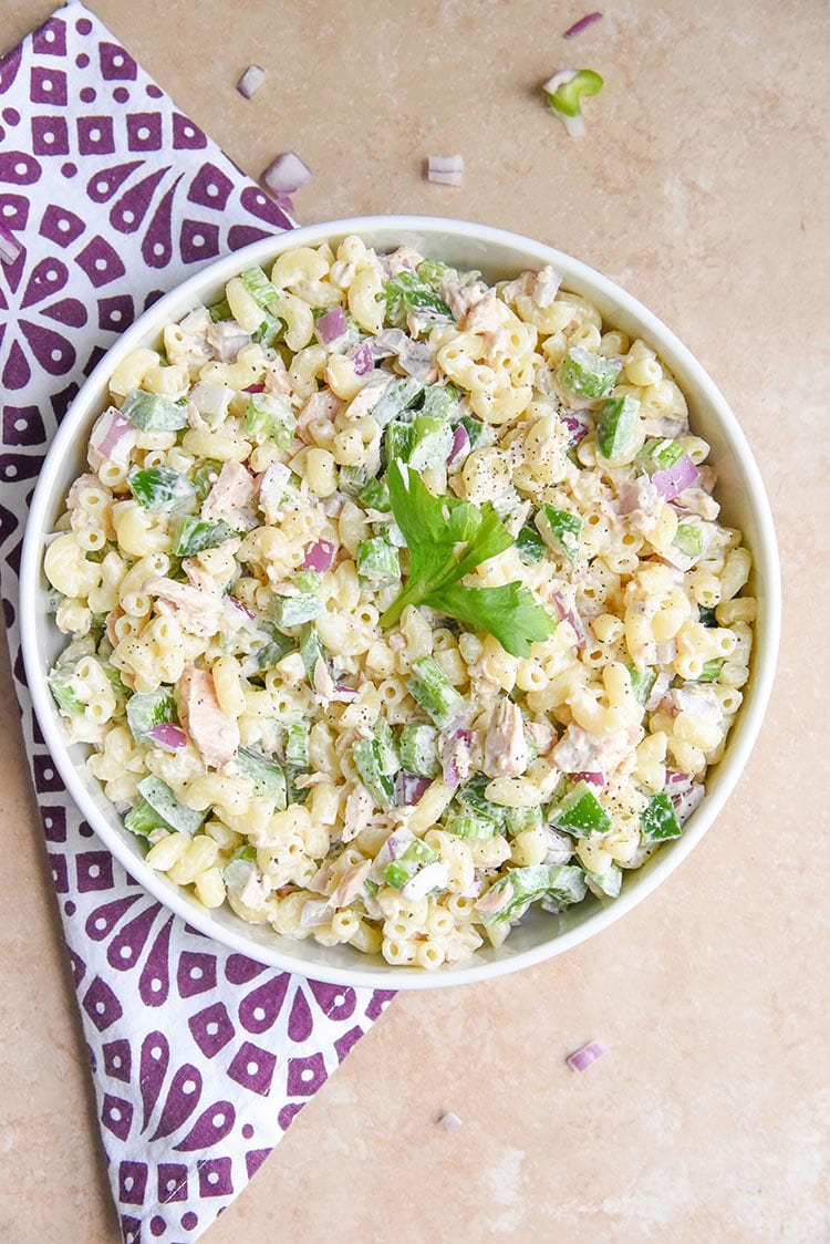 cold tuna pasta salad