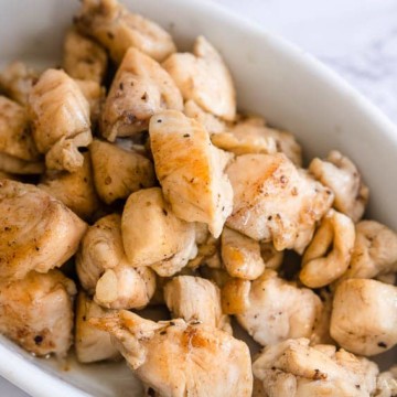 Chicken bites with salt and pepper