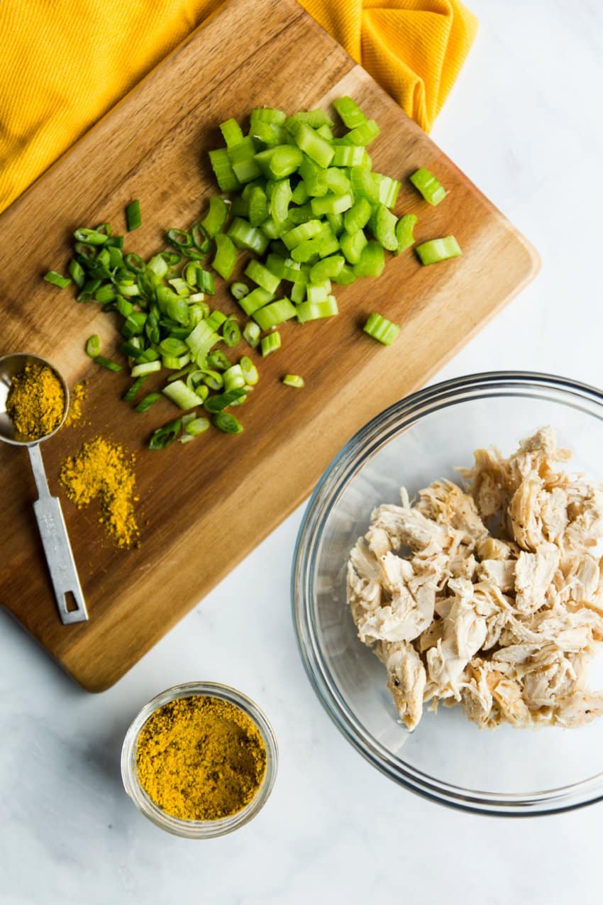 Curried Chicken Salad l Panning The Globe