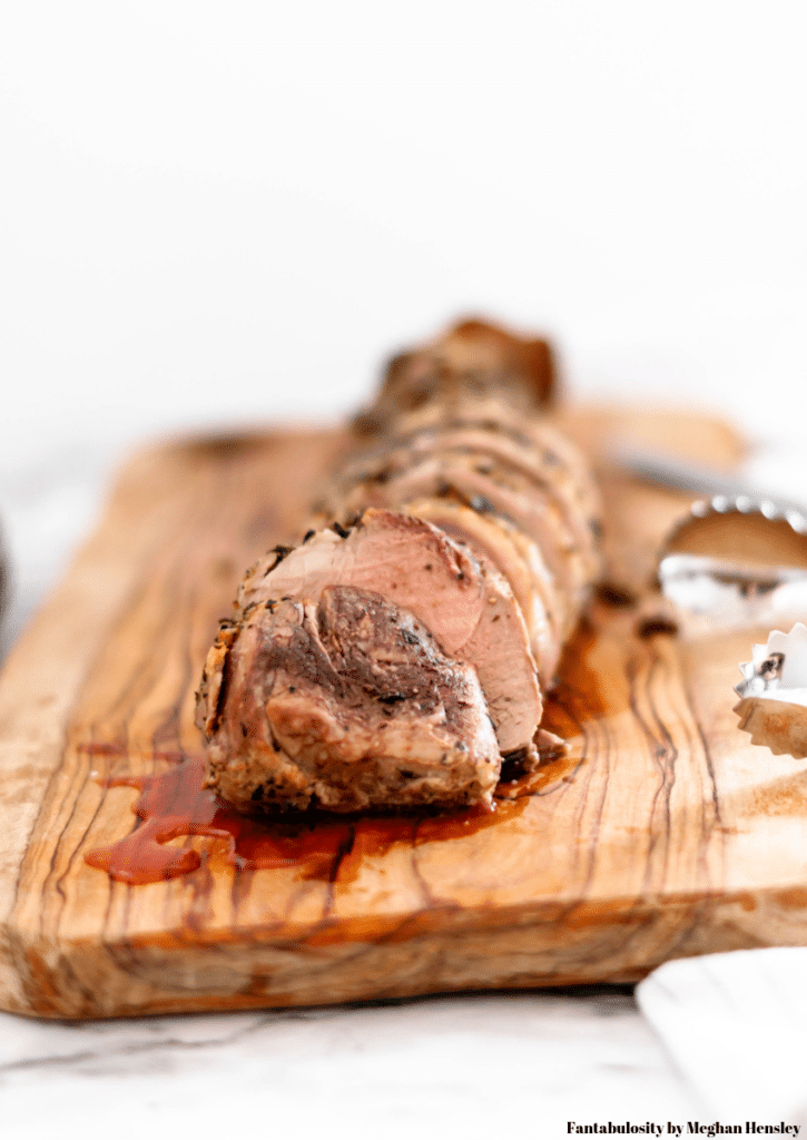 This Roasted Pork Tenderloin is easy enough for weeknights but fancy enough for dinner guests. Utilize your pantry to make this delicious, rich pork tenderloin tonight.