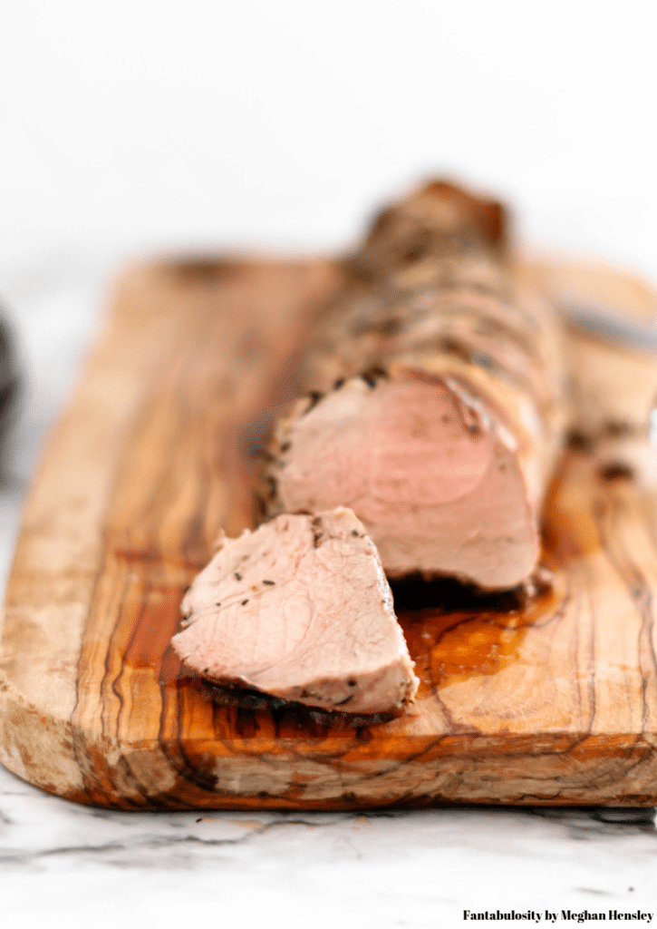 This Roasted Pork Tenderloin is easy enough for weeknights but fancy enough for dinner guests. Utilize your pantry to make this delicious, rich pork tenderloin tonight.