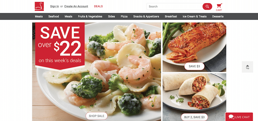 Schwan's Online Ordering Website