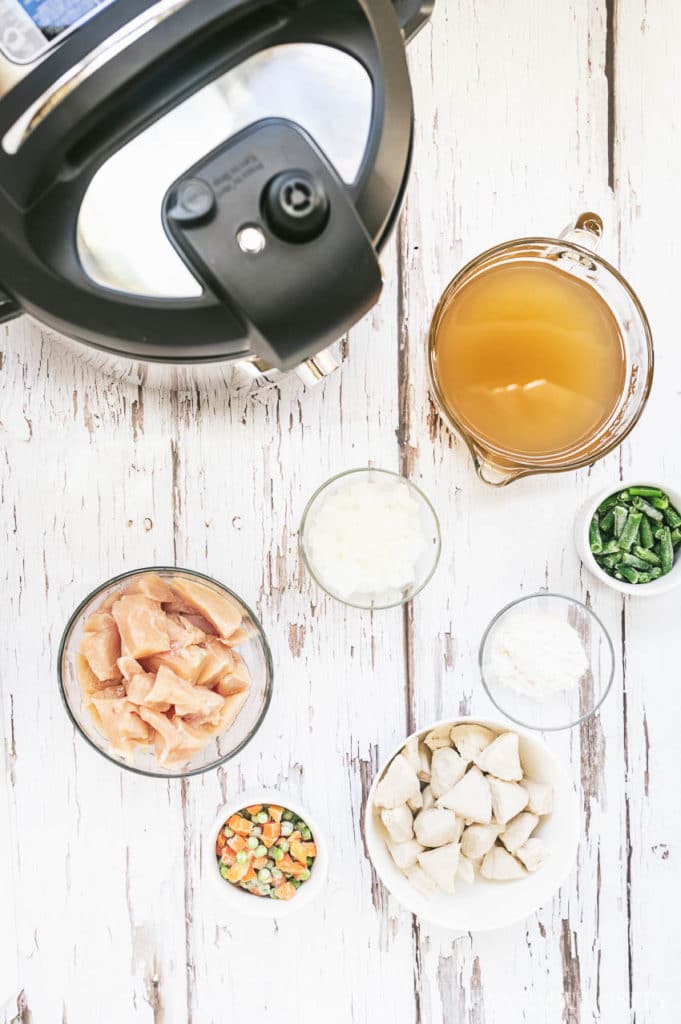 Ingredients for Homemade Chicken and Dumplings