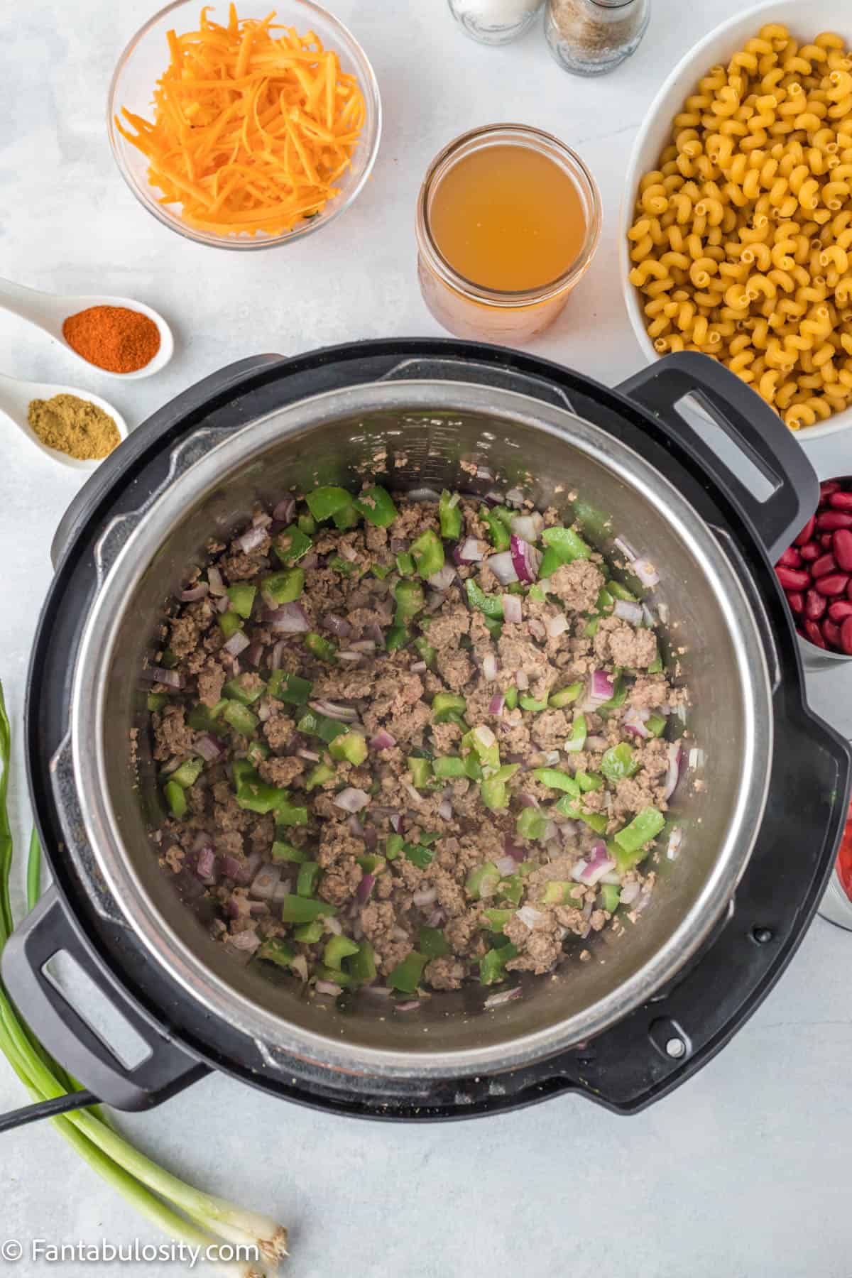 beef, onions in instant pot