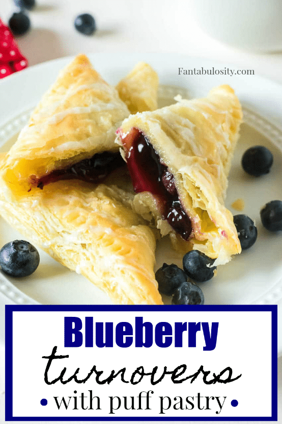 Blueberry Turnovers with Puff Pastry
