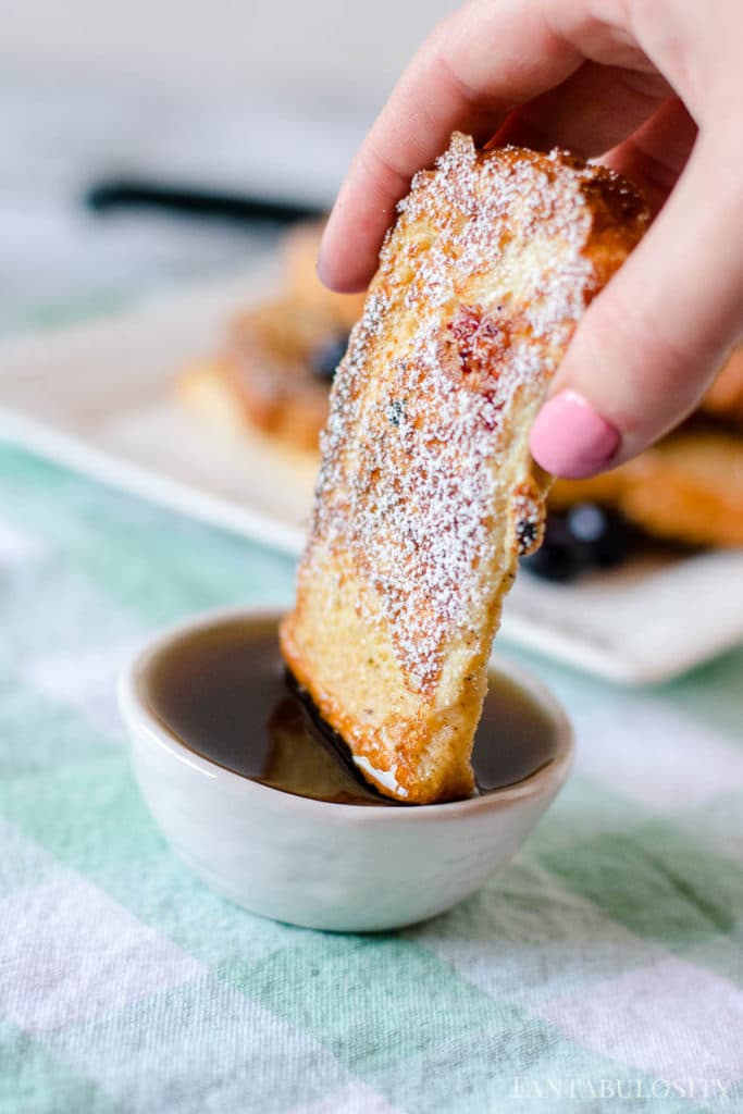 French Toast Sticks - dip in syrup