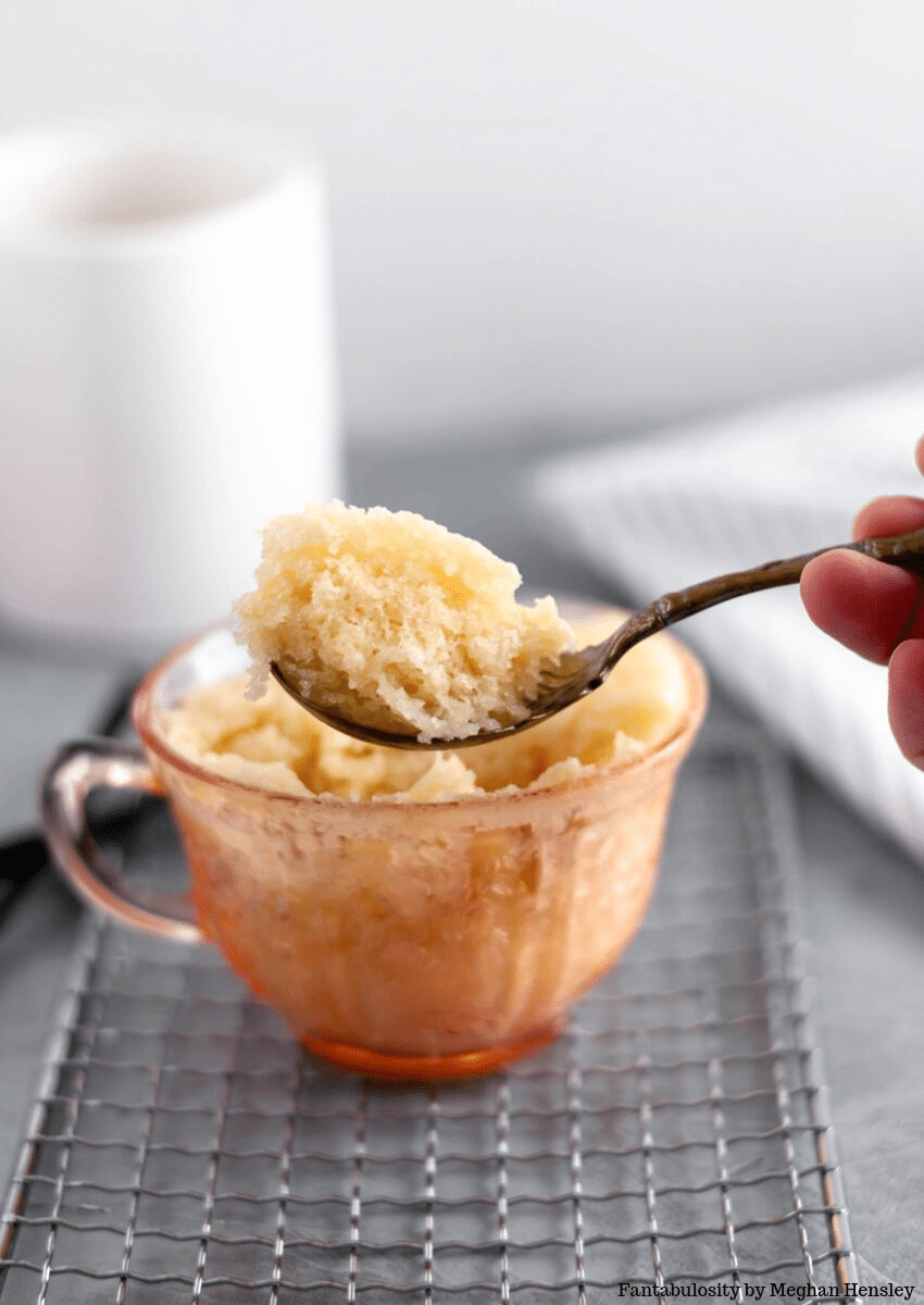 2 Minute Microwave Vanilla Cake Recipe  Eggless Vanilla Mug Cake