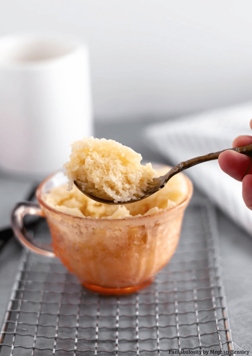 Vanilla Mug Cake Recipe So Easy In The Microwave Fantabulosity