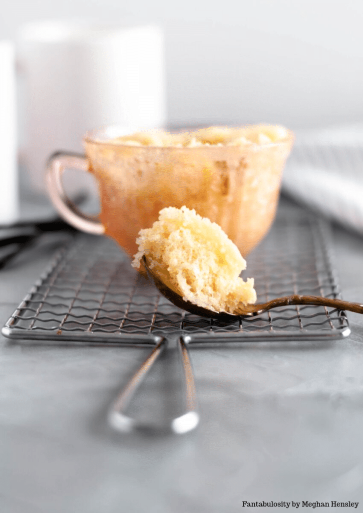 The Best Vanilla Mug Cake Recipe So Easy In The Microwave Fantabulosity 0352