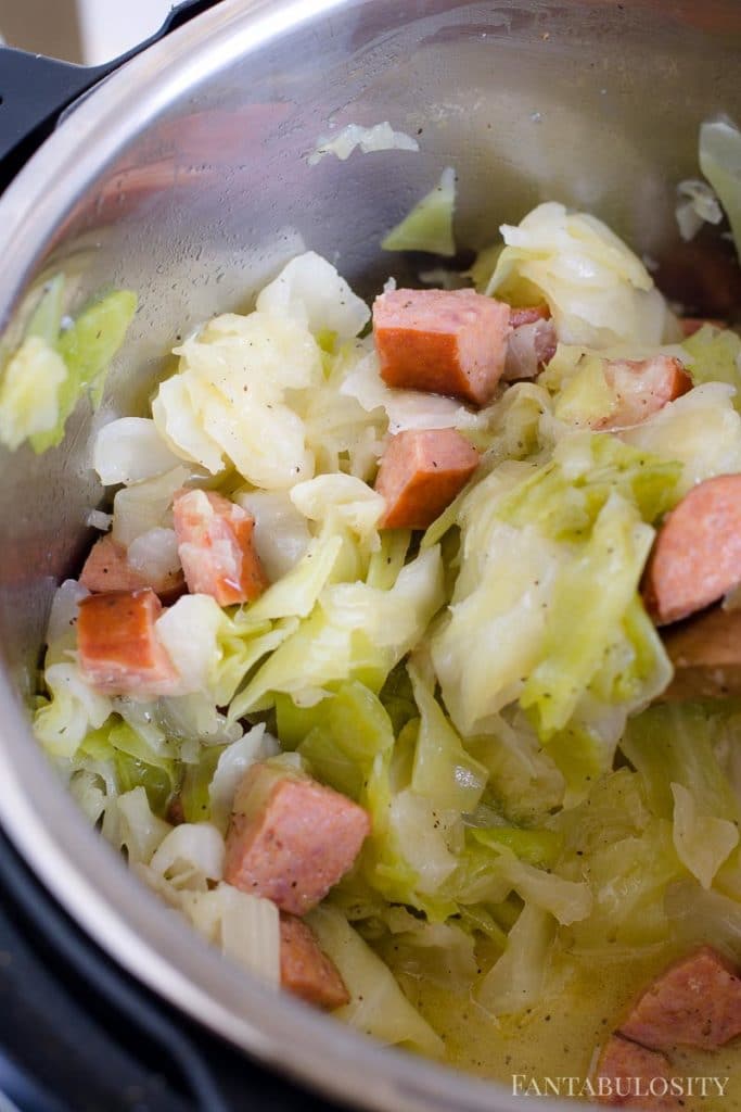 Kielbasa and Cabbage in the Instant Pot