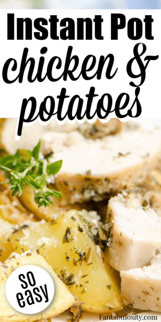 Instant Pot Chicken and Potatoes that were made in the Instant Pot