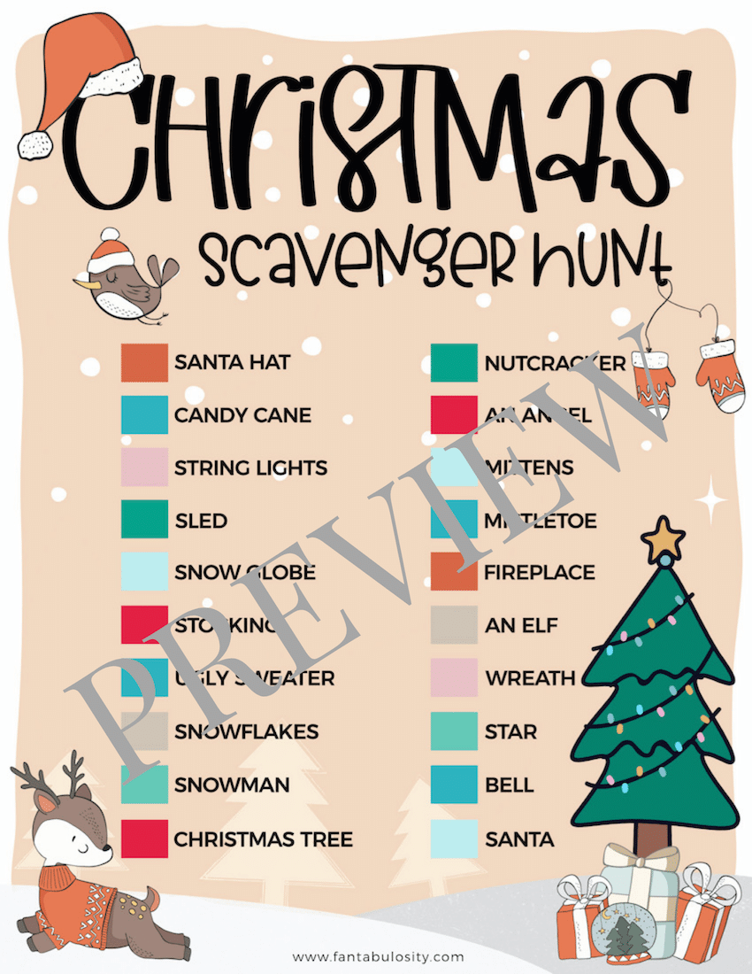 Santa's Scavenger Hunt: A Christmas Game | Bugbee Games