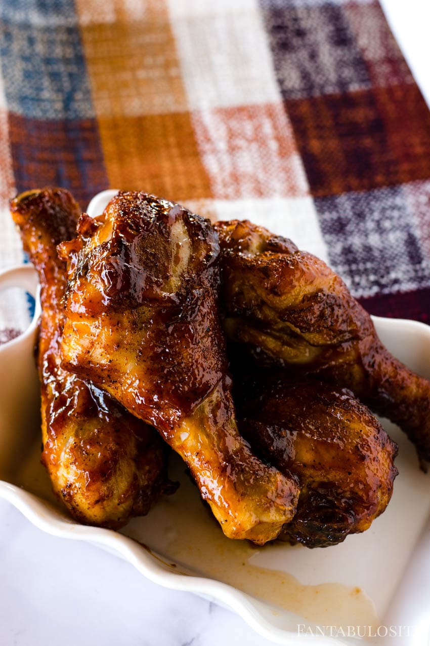 BBQ Sauce Air Fryer Chicken Legs