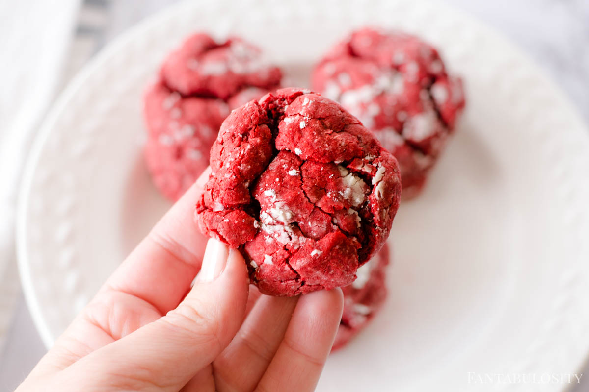 Red Velvet Cake Mix Cookies