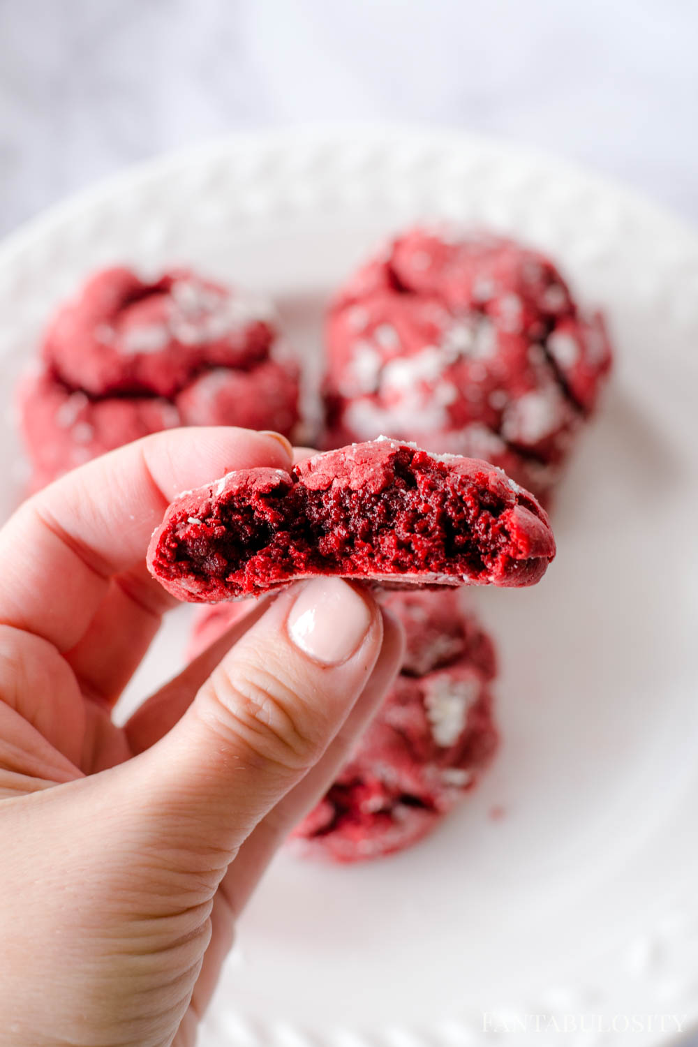 Ooey Gooey Red Velvet Cookies