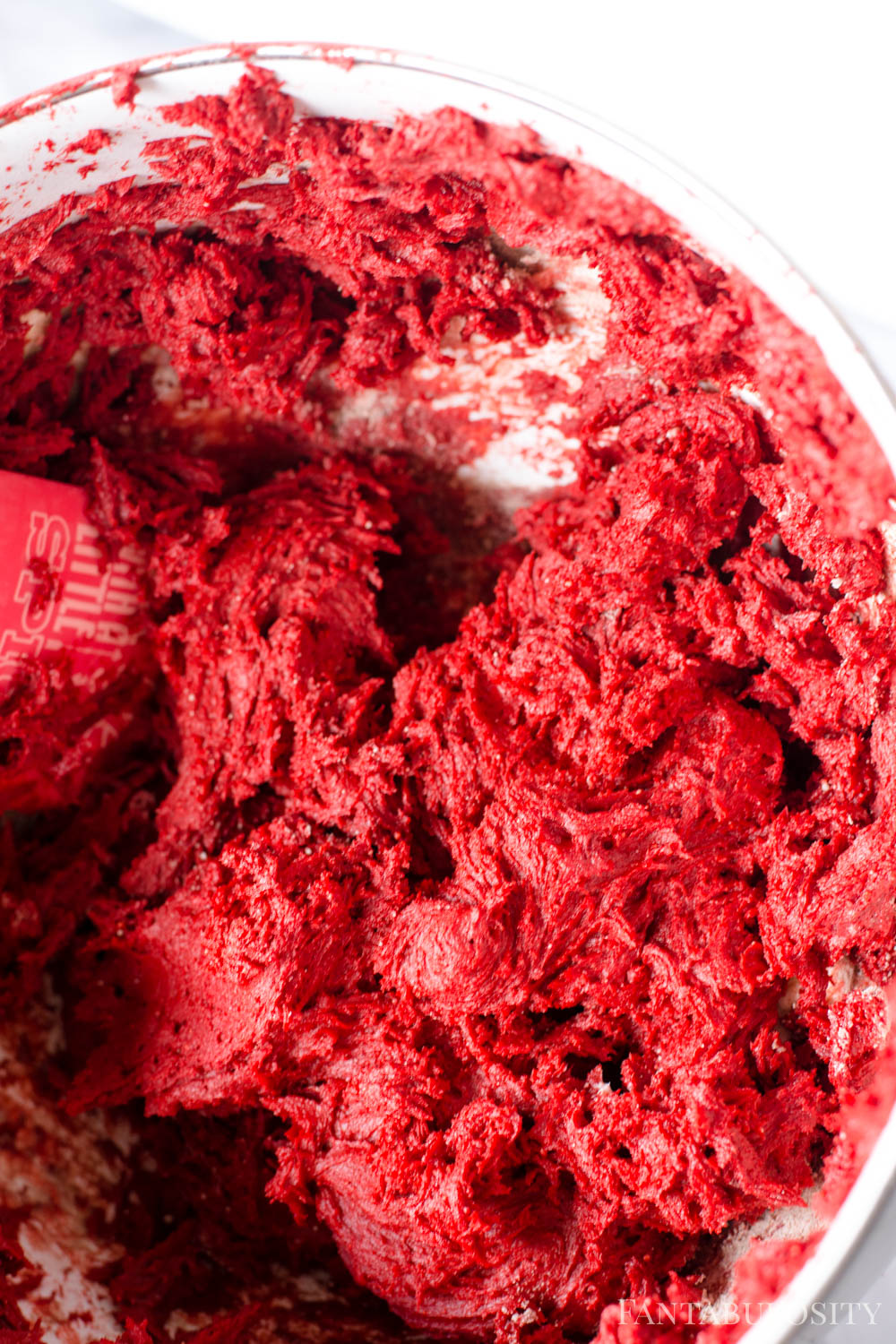 Cake mixture for red velvet cookies