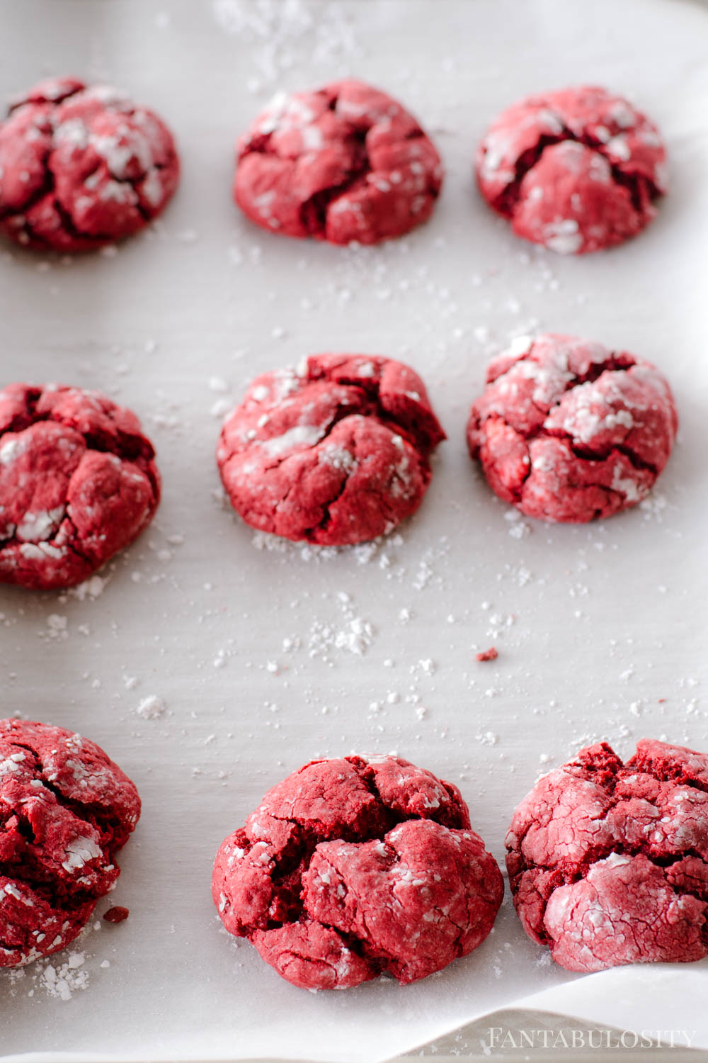 Baked Red Velvet Cookies