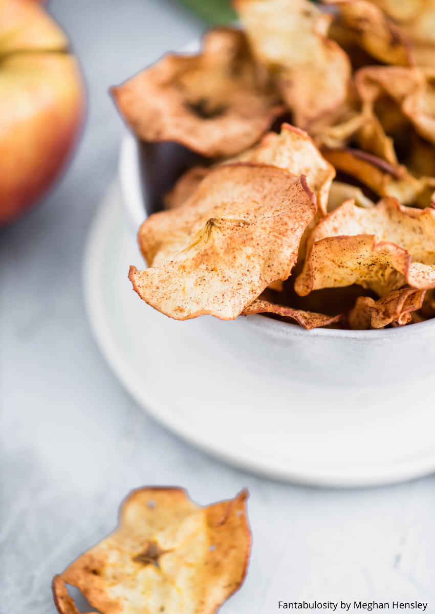 Air Fryer Apple Chips are an easy, healthy snack the whole family will love. Perfeclty crisp without all the calories.