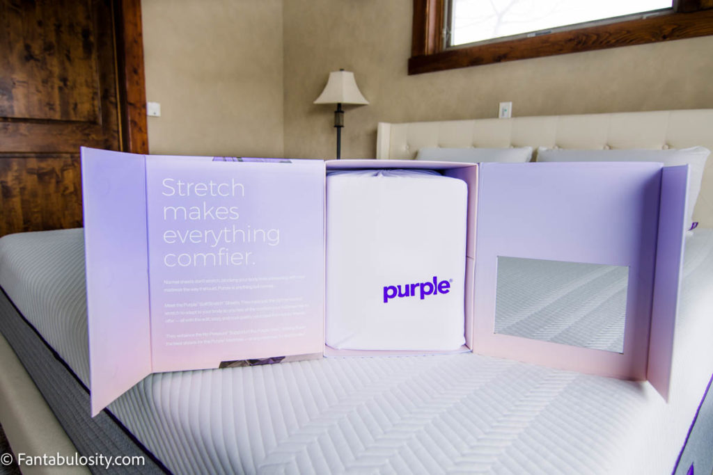 Purple Sheets Review - sheets on bed