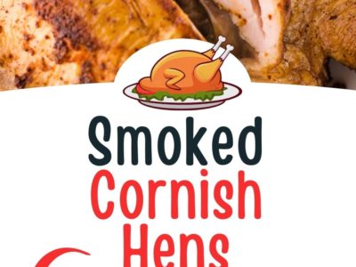 Smoked Cornish Hens - Cut open to inside meat
