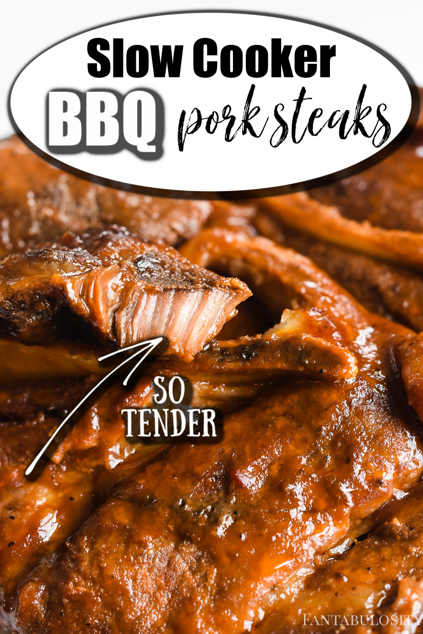 BBQ Pork Steaks in the Slow Cooker One of the BEST Recipes