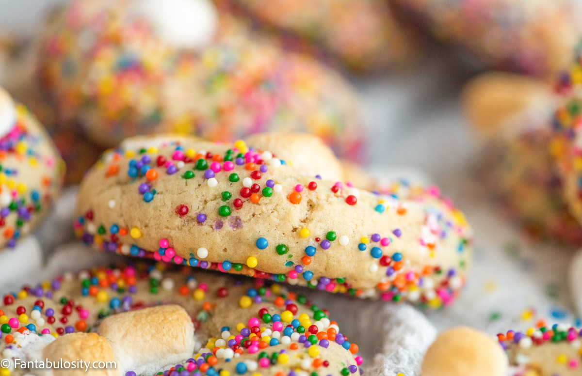 Marshmallow Cookies with Sprinkles Fantabulosity