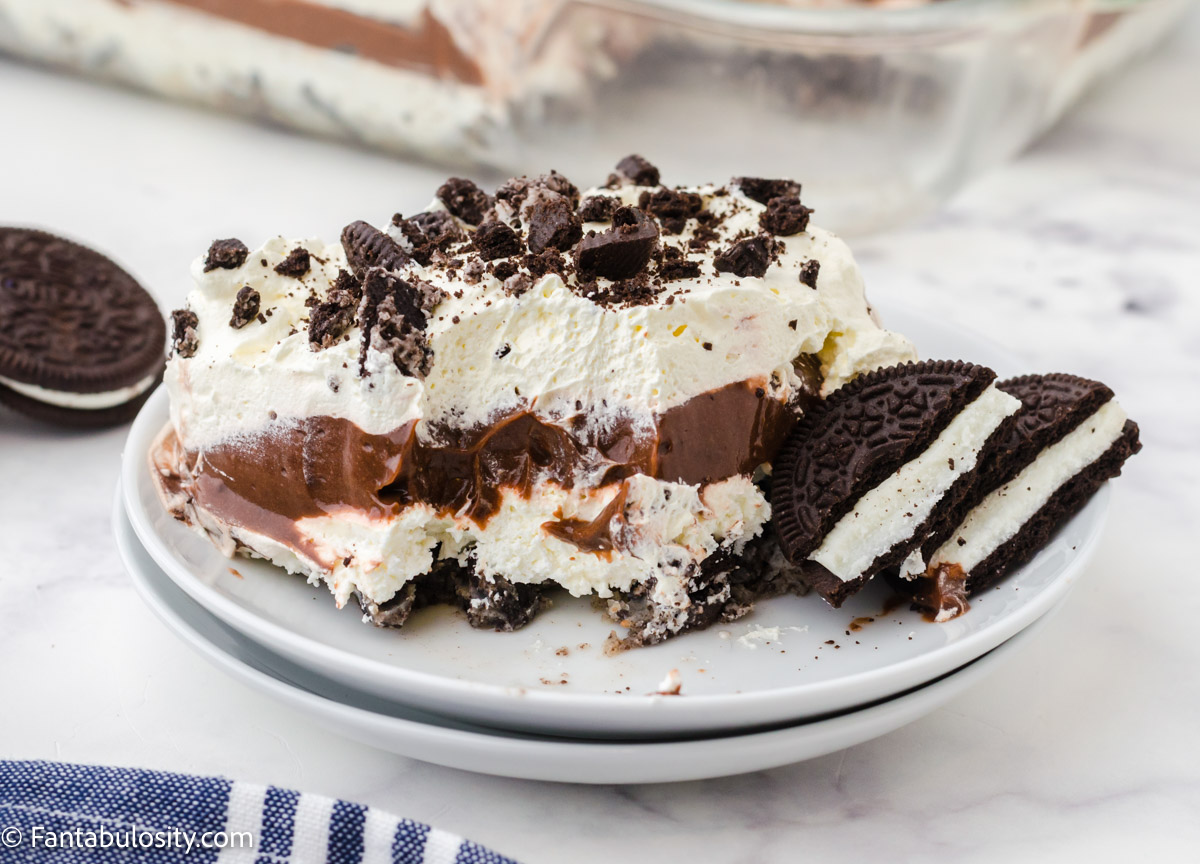 The BEST Oreo Dessert - Easy No Bake Recipe with Cool Whip | Fantabulosity