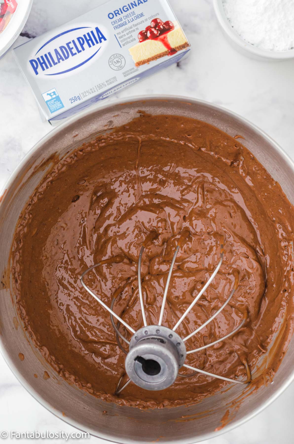 pudding mixture - whisked in large mixing bowl