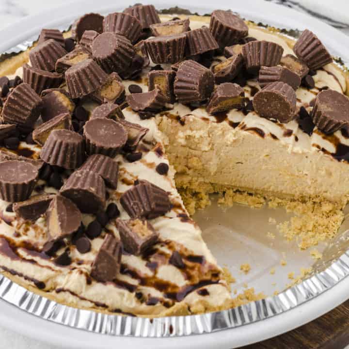 Old Fashioned Peanut Butter Pie - No Bake Recipe - Fantabulosity