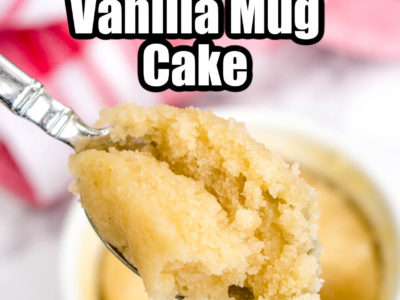 The BEST Vanilla Mug Cake Recipe