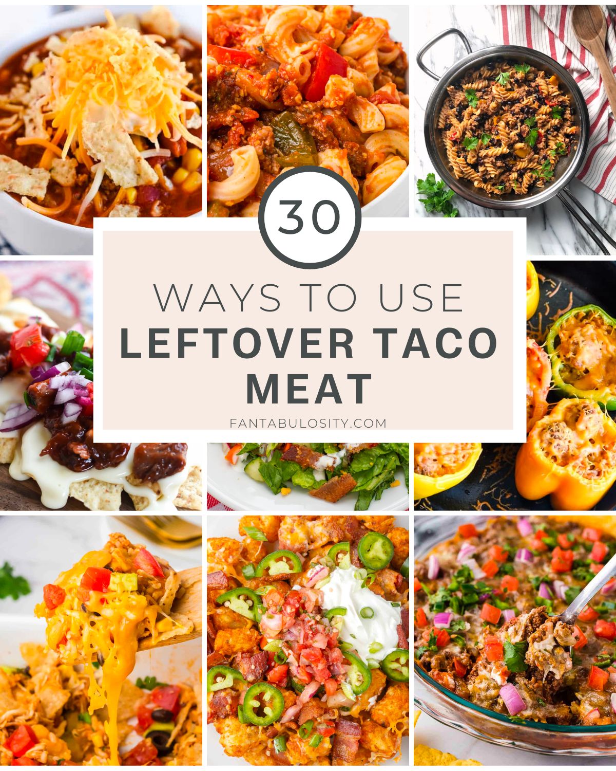 30+ Ways: What to do with Leftover Taco Meat - Fantabulosity