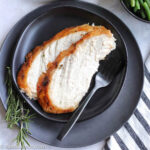 Sliced turkey breast cooked in the air fryer.