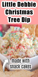 Christmas tree snack cake dip