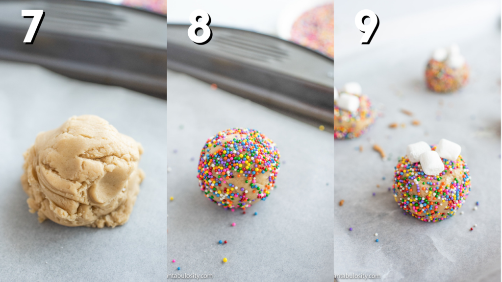 directions for marshmallow cookies with sprinkles