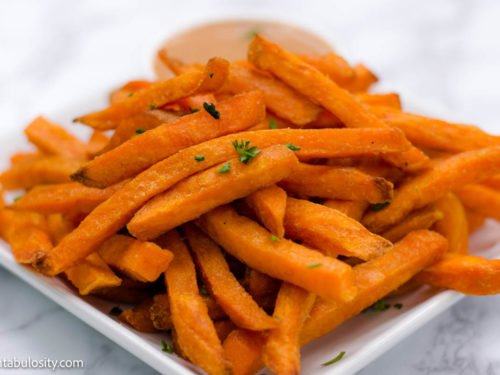 Frozen Sweet Potatoes Fries in Air Fryer